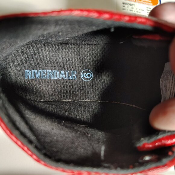 Hot Topic High Top Red Sneakers Ground Up Riverdale South Side Serpents Street - Picture 7 of 8